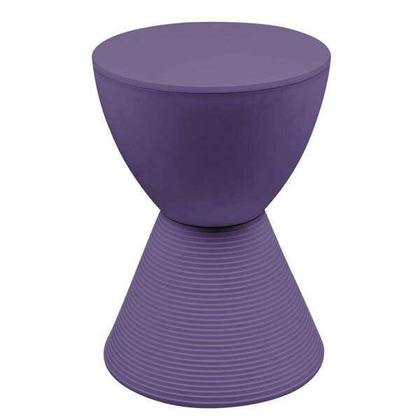 Kd Americana Modern Round Boyd Side Table - Purple - 16.75 in. KD3029633